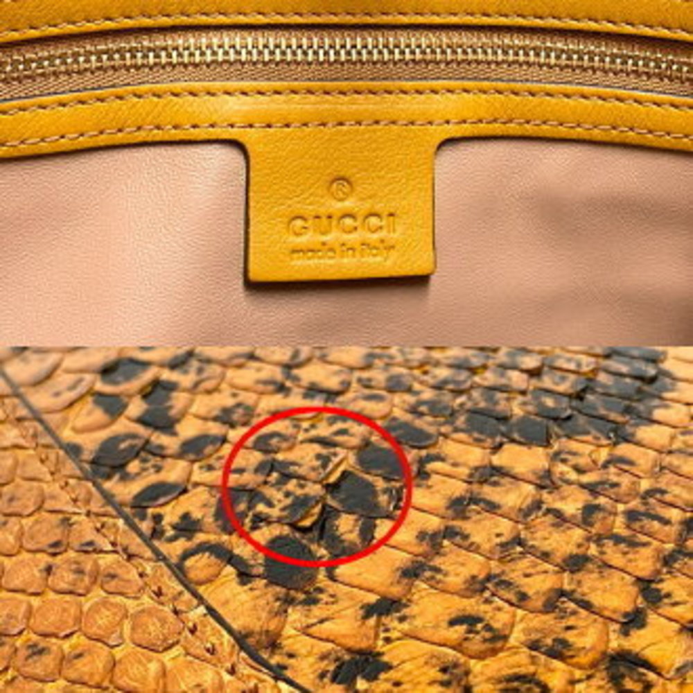 Gucci Jackie Python Shoulder Bag Handbag Burton O… - image 8